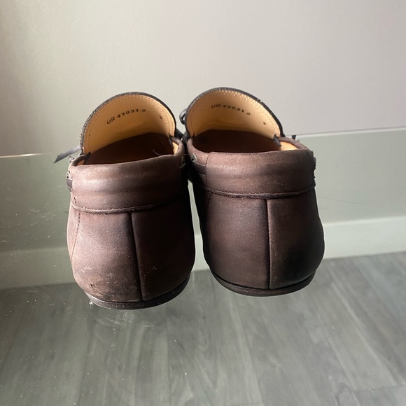 Mens Ferragamo brown loafer shoes in size 9